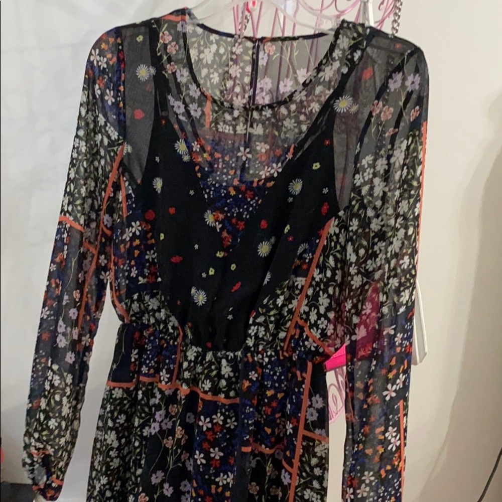 BCBG long sleeve mini dress